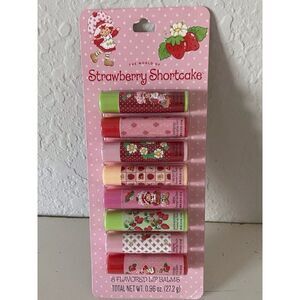 8 Pack Strawberry Shortcake Flavored Lip Balms Lemon Meringue Cake Batter NEW